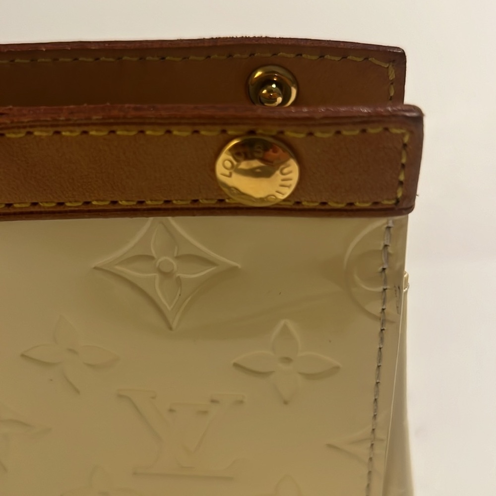 Louis Vuitton monogram vernis Roxbury Drive yellow handbag LM0076 - Picture 10 of 14